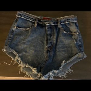 High waisted jean shorts never worn!